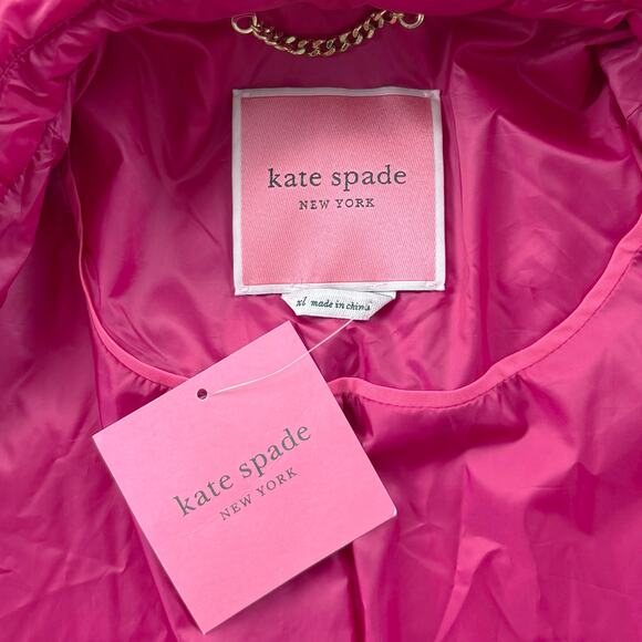 Kate Spade Fuchsia Gramercy Parka XL (No Belt) - Picture 8 of 16